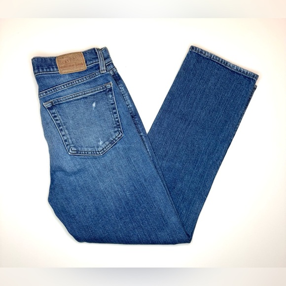 Lucky Brand Women’s Authentic Straight Crop Blue Denim Jeans Size- 2/26 - Picture 7 of 9